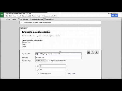 Tutorial: crear un formulario usando Google Drive