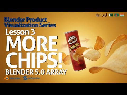 Lesson 3: Multiplying Pringles Chips with Blender 5.0 Array | Product Visualization Series