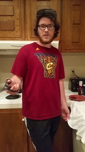 Guy Eats Shirt After Losing Bet