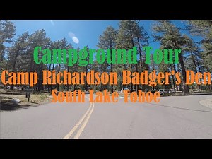 Camp Richardson Badger's Den Campground Tour in South Lake Tahoe (August 2022)