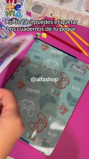 Etiquetas escolares personalizadas para cuadernos