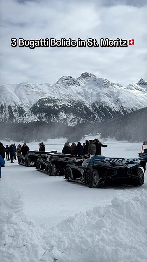 3 Bugatti Bolide Thrill St. Moritz Roads
