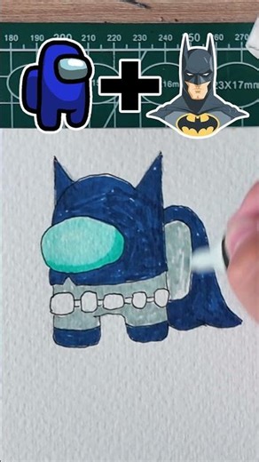 among us batman skin drawing asmr no talking #drawing