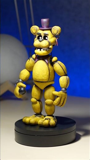 Golden Freddy clay figure | FNAF fan art #shorts #fnaf #fivenightsatfreddys