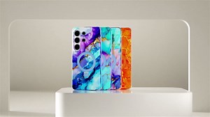Magnetic for Galaxy S26 Plus Case with Invisible Ring Stand[Compatible with MagSafe] Full Body Slim Women Girl Shockproof Marble Pattern Design Case for Samsung Galaxy S26 Plus,Glitter Clear