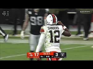 Sanders gets his first NFL touchdown off a Sampson screen pass
