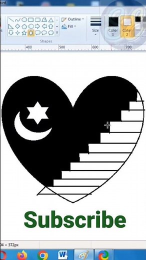 how to draw love ❣️sine #shortsfeed #computer #painting