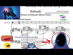 Block Tales OST | Solitude - Dragkun (Piano + Drum Set sheet cover)