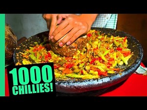 EXTREME Spicy Food Challenge in Jakarta! HUGE 32 Kinds of Sambal and LEVEL 5 Seblak!