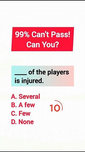 English Grammar Quiz | 99% Can't Pass! Test Your Engish Level #quiz #youtubeshorts