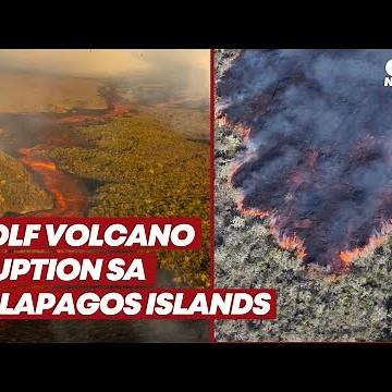 Wolf Volcano eruption sa Galapagos Islands, Ecuador | GMA News Feed