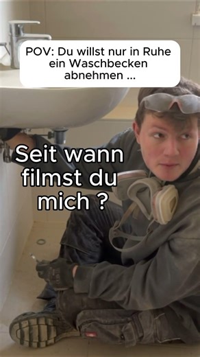 Da möchte man mal einmal in Ruhe das Waschbecken abmontieren ...