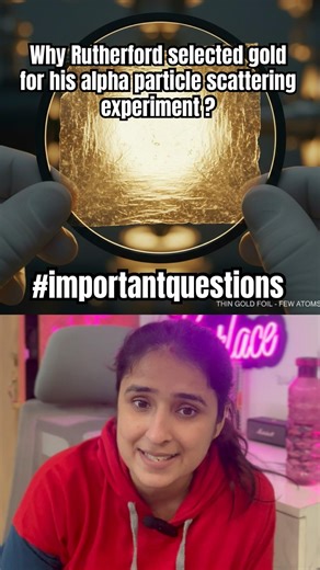 Rutherford alpha particle scattering experiment ! #class9 #shorts #science