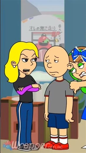 Mandy walks away from Classic Caillou #shorts #goanimate #classiccaillou