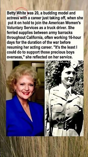 Betty White was 20, a budding model and actress with a career just taking off