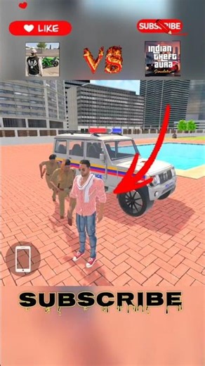 GTA V Police Car vs Indian Theft Auto 🚓😱 कौन जीतेगा? #shorts