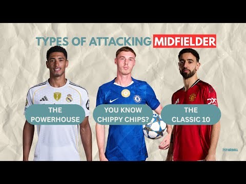 Types of Attacking Midfielder In Football Explained in 3 Minutes !