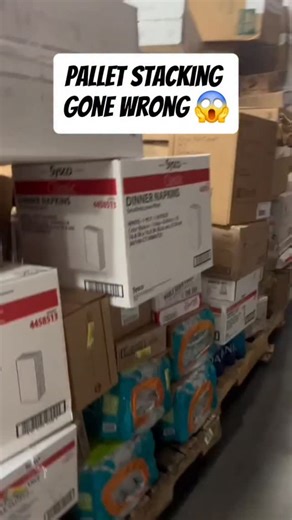 Warehouze Wildin' on Instagram: "#warehouse #stacking #wrong #pallet #dock #warehousewildin #forkliftoperator"