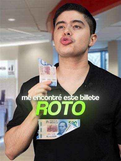 ¿Aceptar Un Billete A La Mitad? 👇🏼 No todos los billetes rotos son dinero perdido, pero casi nadie sabe exactamente cuándo sí y cuándo no. Ese desconocimiento hace que muchas personas tiren o regalen efectivo que todavía vale. Si conservas más de la mitad de un billete, el banco está obligado a cambiártelo gratis por uno nuevo, sin importar cómo se rompió. Es un derecho respaldado por Banxico, no un favor. El dinero no solo se gana, también se protege con información. Saber estas reglas simple