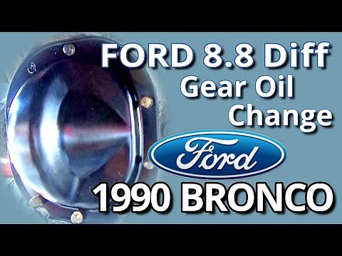 FORD 8.8 Rear Differential Fluid Change | Rear End Oil Replace |DIY| Differential Gear Oil Change!