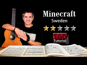 Minecraft Sweden | Fingerstyle Guitar Tutorial + Sheet & Tab