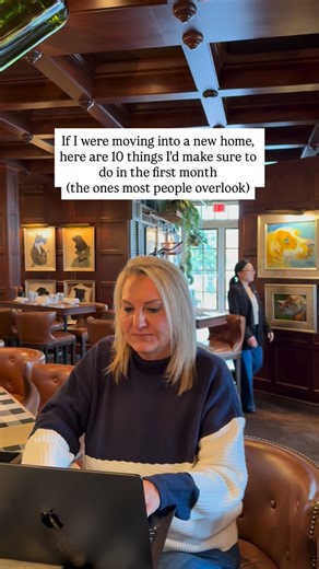 Nicole Rife | Luxury Real Estate | Compass PA/NJ/FL on Instagram: "10 Things to Do in the First Month After Moving Into a New Home 1. Change the Locks and Update Security Codes: Make sure to update all locks and security codes, including garage doors, alarms, and any smart locks. 2. Check Smoke and Carbon Monoxide Detectors: Replace the batteries and make sure all detectors are working properly. 3. Locate and Label Shut-Offs: Find and label the main shut-offs for water, gas, and electricity so y