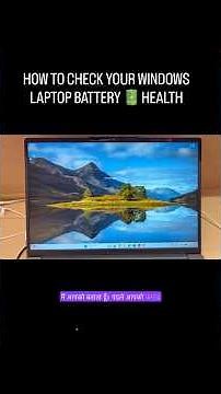 HOW TO CHECK BATTERY HEALTH YOUR WINDOWS LAPTOP #shorts #tech #computer #tipsandtricks