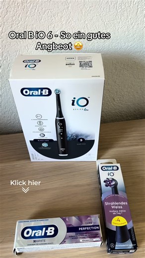 Oral‑B iO 6 Angebot: elektrische Zahnbürste mit 4 Gratis Bürsten
