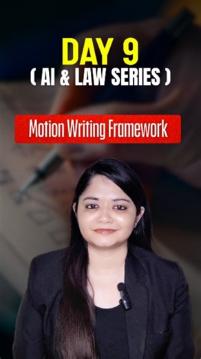 Srishti Singh on Instagram: "Day 8 : AI & LAW SERIES ⚖️🤖 Struggling with motion writing? This Motion Writing Framework for Lawyers will save time, boost clarity, and strengthen arguments. #AIAndLaw #MotionWriting #LegalDrafting #LawyersOfInstagram #LegalAI SmartLawyering LawPractice LegalTips AdvocateLife PROMPT : "The judge has denied your last three motions, and you need to write a dispositive motion that could win or lose the entire case. Your client is depending on you, and the opposing cou