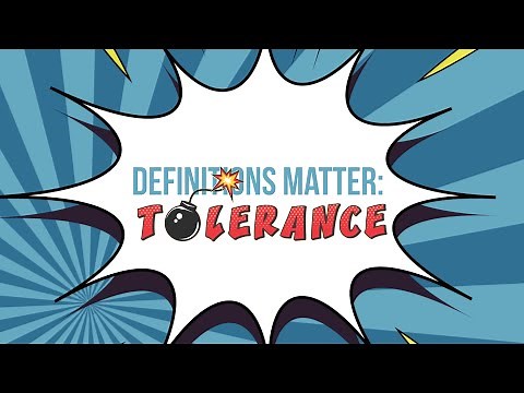 Definitions Matter: Tolerance