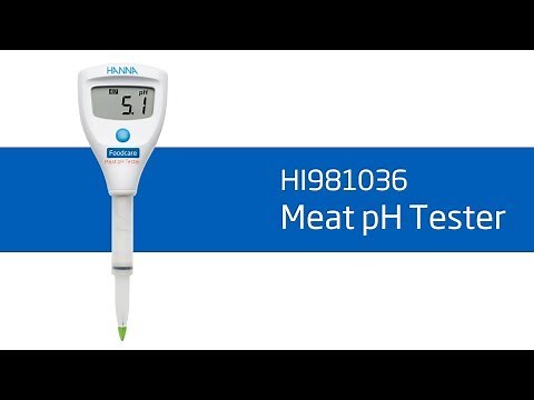 Video - How To Set Up and Calibrate the HI981036 Meat pH Tester