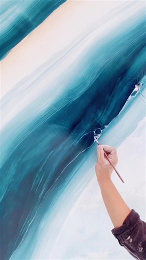 How to Paint a Marble Ceiling with a Broom and Brushes Tutorial