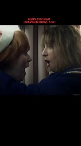 Robin and Vickie's kiss in the opening episode of the fifth season of "Stranger Things". | LesLady79