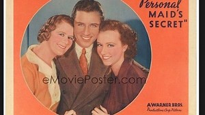 Personal Maid's Secret (1935 ) Margaret Lindsay, Warren Hull, Anita Louise,
