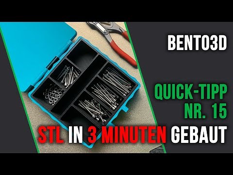 Quick & Easy: Create 3D-Printed Boxes with Custom Inlays! | Bento3D Review 📦✨