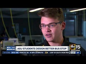 Arizona State University students behind new Phoenix bus stop design