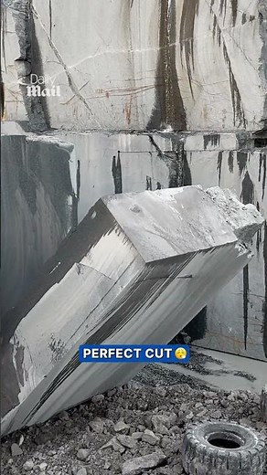 Witness the sheer power and precision of granite extraction