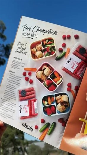 Loving our Olga’s Fine Foods Beef Chevapchichi sausage roll recipe in the NEW Mighty Foodland magazine!!