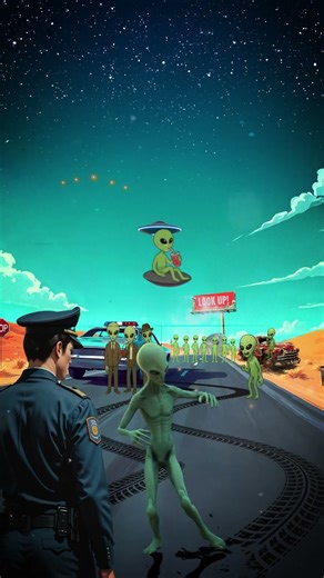 Contact Twist UFO 👽 - #animation #retro #shortvideo #cartoon #ufo #aliens