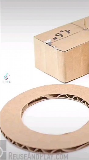 Cardboard Cutting Hack ✂️🧿: Perfect Circle every time! #cardboardcraft #cardboardcutter #perfectcut