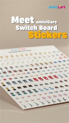 amiciCare Switch Board Stickers