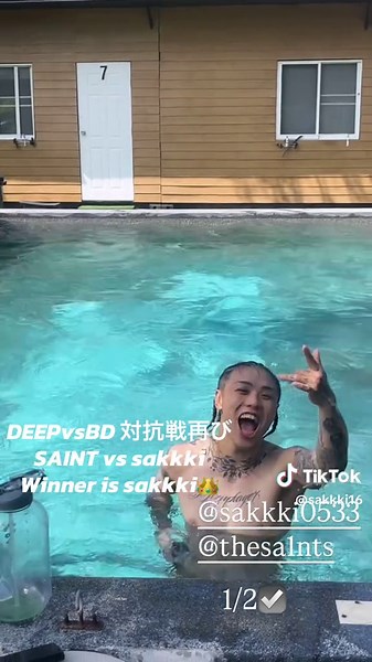 Breaking down vs DEEP対抗戦 番外編 saint vs sakkki 水泳🏊 #sakkki #thailand #pattayacity #venum #training #cham #saint #deep #breakingdown #対抗戦 #番外編 #水泳 #ヘビー級 #バンタム級