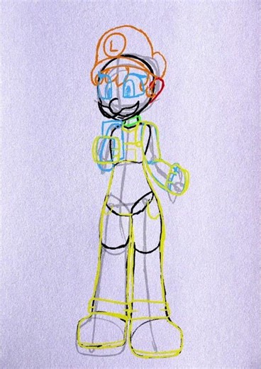 🌑 luigi doodle 🌑 #art #luigi #fanart #mario #marioandluigi #mariobros #digitalart #drawing