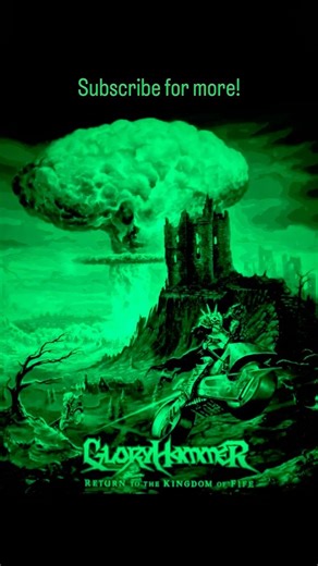 Gloryhammer album cover printed with HueForge! #3dprint #shorts #metal