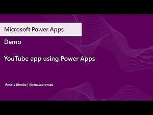 YouTube App using Power Apps - Demo