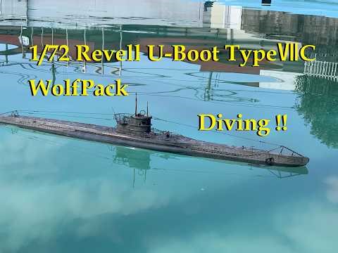 1/72 Revell U-Boot TypeⅦC WolfPack Diving