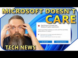 Microsoft Doesn't Care If You Can Upgrade or Not!