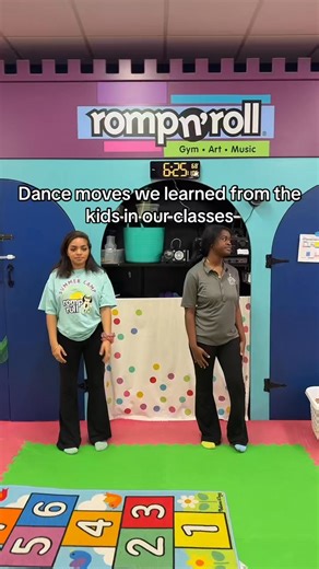 We love seeing all the dance moves during our bubble dance parties. What is your little one’s favorite move? 🕺🏽💃🏽 #kidsparty #kidsgym #rompnrollcharlotte #kidsgym #toddlergym #kidsdancing #cltmoms #toddlermoves #kidshavingfun | Romp n' Roll Northwest Charlotte