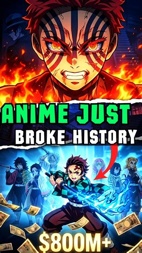 Demon Slayer Just Broke History 💸 $800M Insanity Explained 😳 #shorts #demonslayer