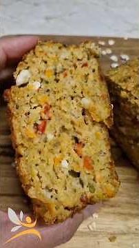 Αλμυρό πρωτεϊνικό κέικ με βρώμη & cottage | Υγιεινό snack για δουλειά & σχολείο